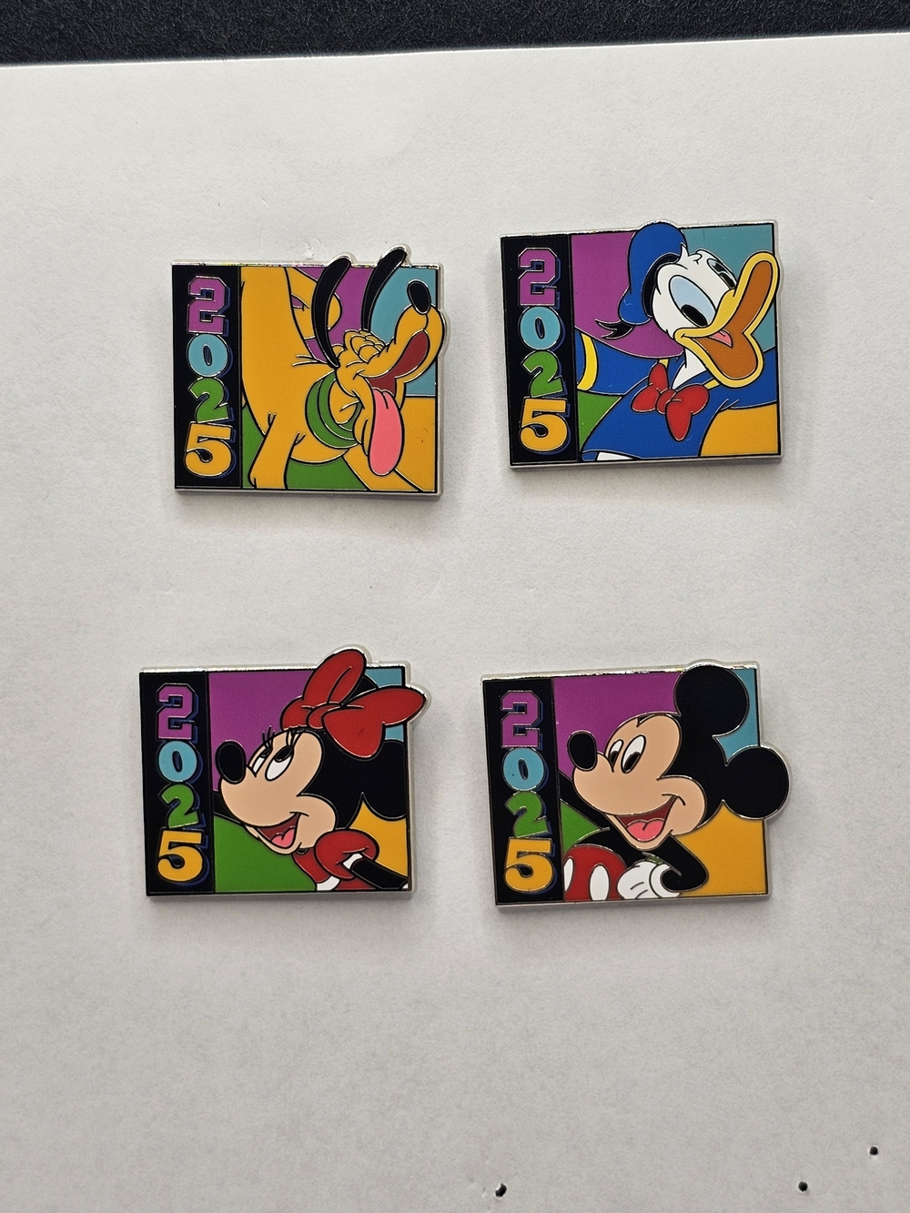 2025 Mickey And Friends Walt Disney World Pin Trading Set of 4 Pins